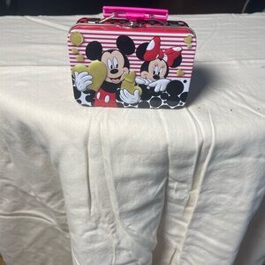 Kids Character Mini Tin Lunch Box - Pink, Red, Black